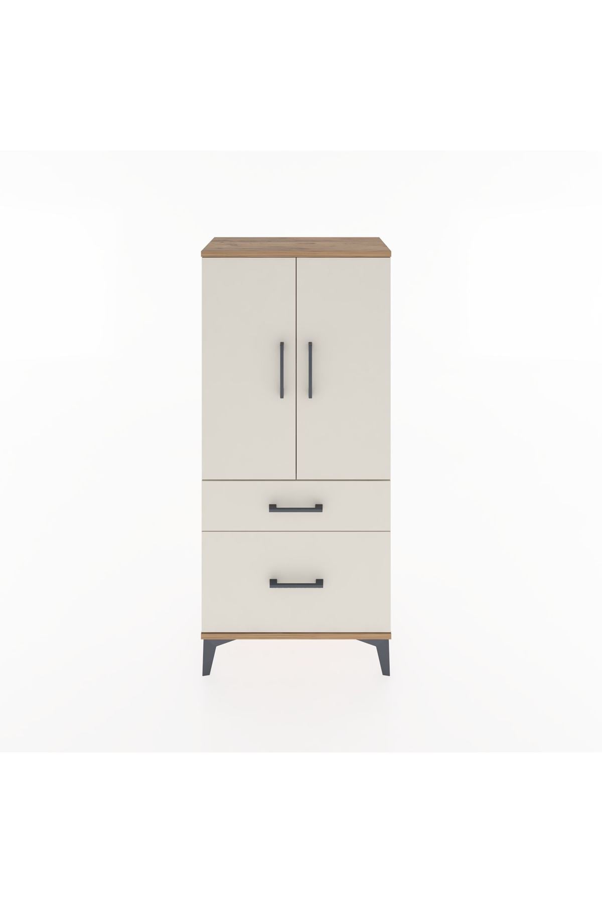 Hyperion Dolap 2 Raflı 2 Çekmeceli 2 Kapaklı 60x44x134 - S50M063V7B