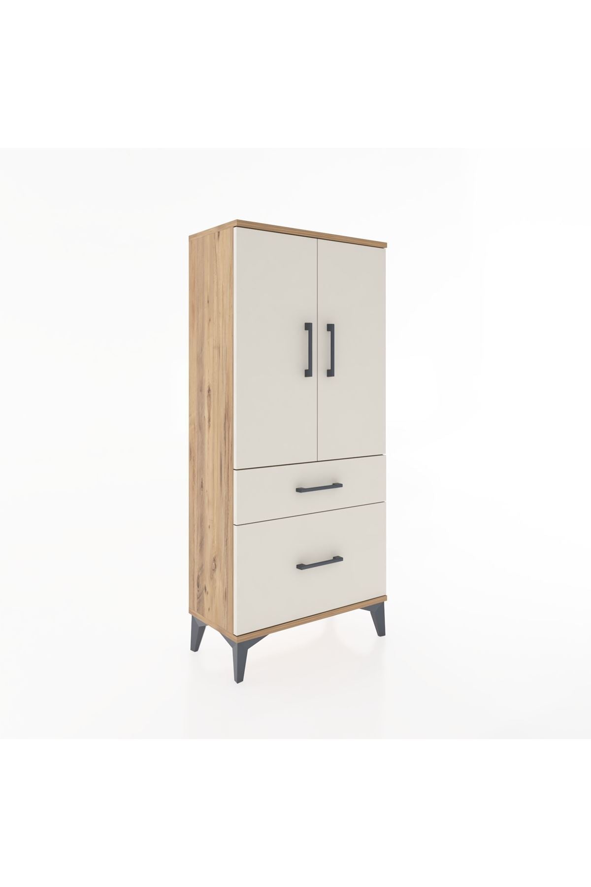 Hyperion Dolap 2 Raflı 2 Çekmeceli 2 Kapaklı 60x44x134 - S50M063V7B
