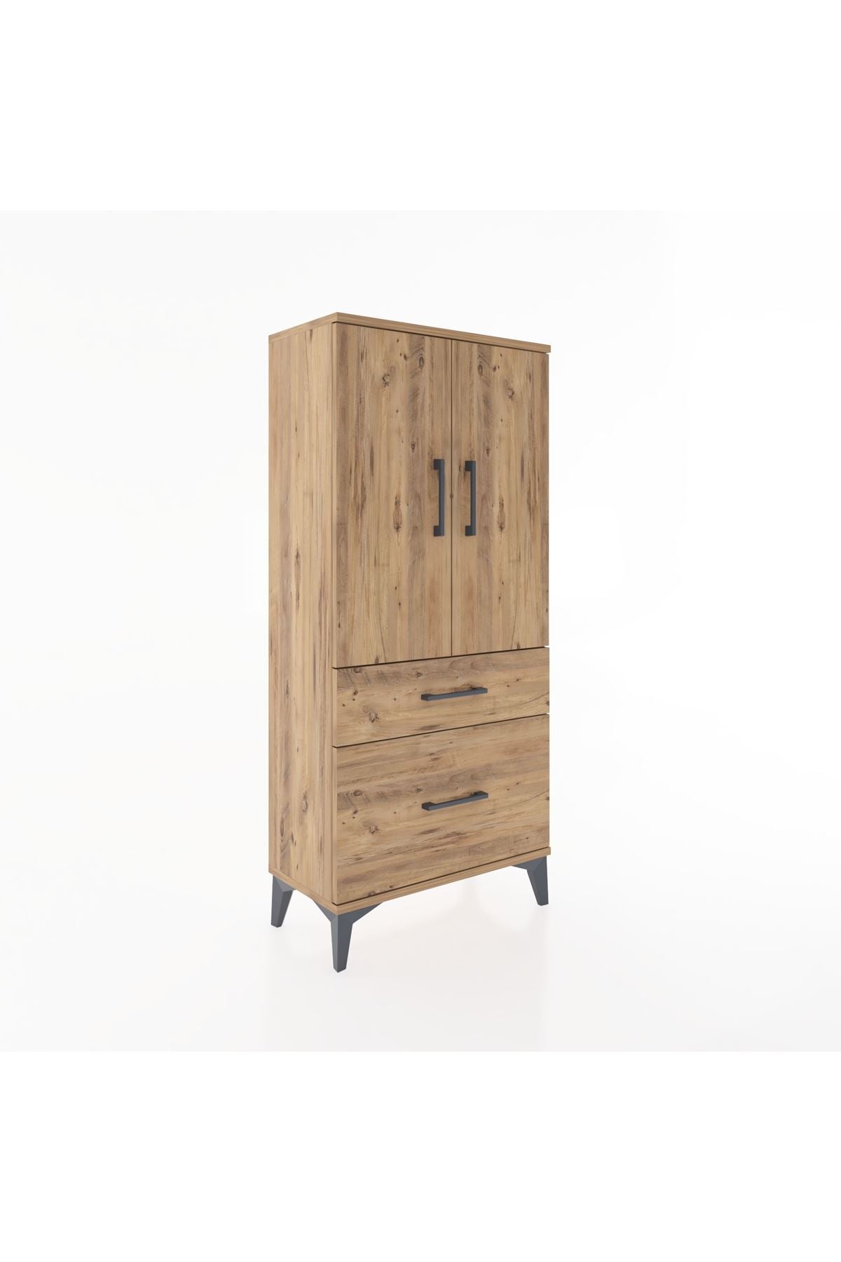 Hyperion Dolap 2 Raflı 2 Çekmeceli 2 Kapaklı 60x44x134 - S50M063V9B