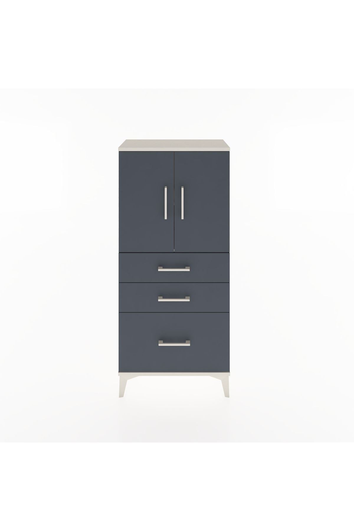 Hyperion Dolap 2 Raflı 3 Çekmeceli 2 Kapaklı 60x44x134 - S50M064V2B