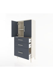 Hyperion Dolap 2 Raflı 3 Çekmeceli 2 Kapaklı 60x44x134 - S50M064V2B