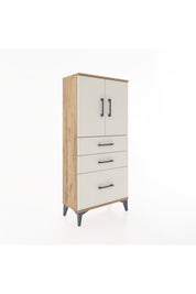 Hyperion Dolap 2 Raflı 3 Çekmeceli 2 Kapaklı 60x44x134 - S50M064V7B