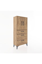 Hyperion Dolap 2 Raflı 3 Çekmeceli 2 Kapaklı 60x44x134 - S50M064V9B