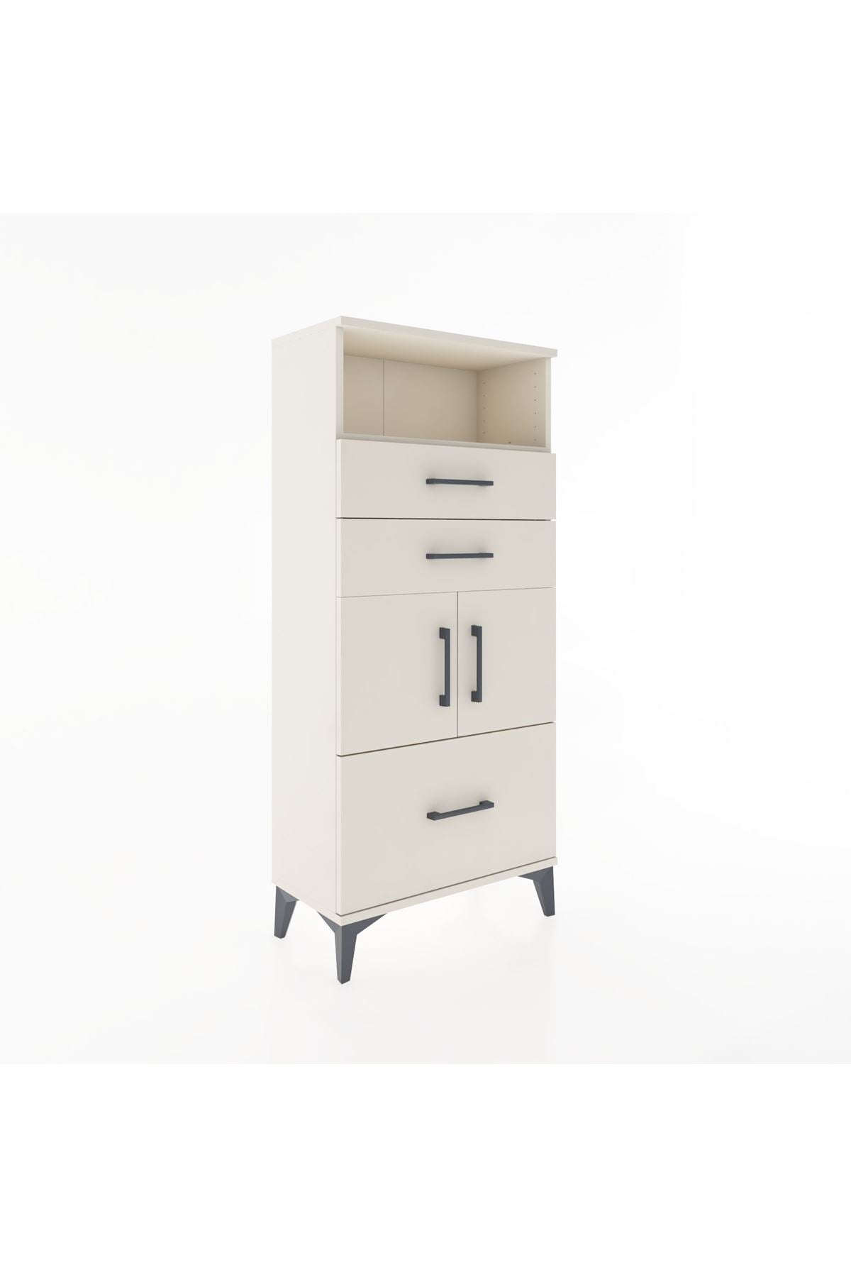 Hyperion Dolap 2 Raflı 3 Çekmeceli 2 Kapaklı 60x44x134 - S50M065V1B