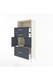 Hyperion Dolap 2 Raflı 3 Çekmeceli 2 Kapaklı 60x44x134 - S50M065V2B