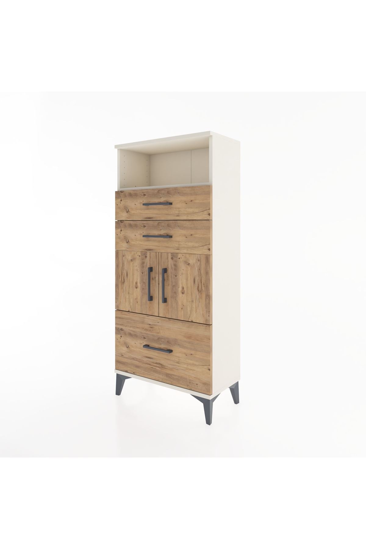 Hyperion Dolap 2 Raflı 3 Çekmeceli 2 Kapaklı 60x44x134 - S50M065V3B
