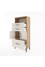 Hyperion Dolap 2 Raflı 3 Çekmeceli 2 Kapaklı 60x44x134 - S50M065V7B