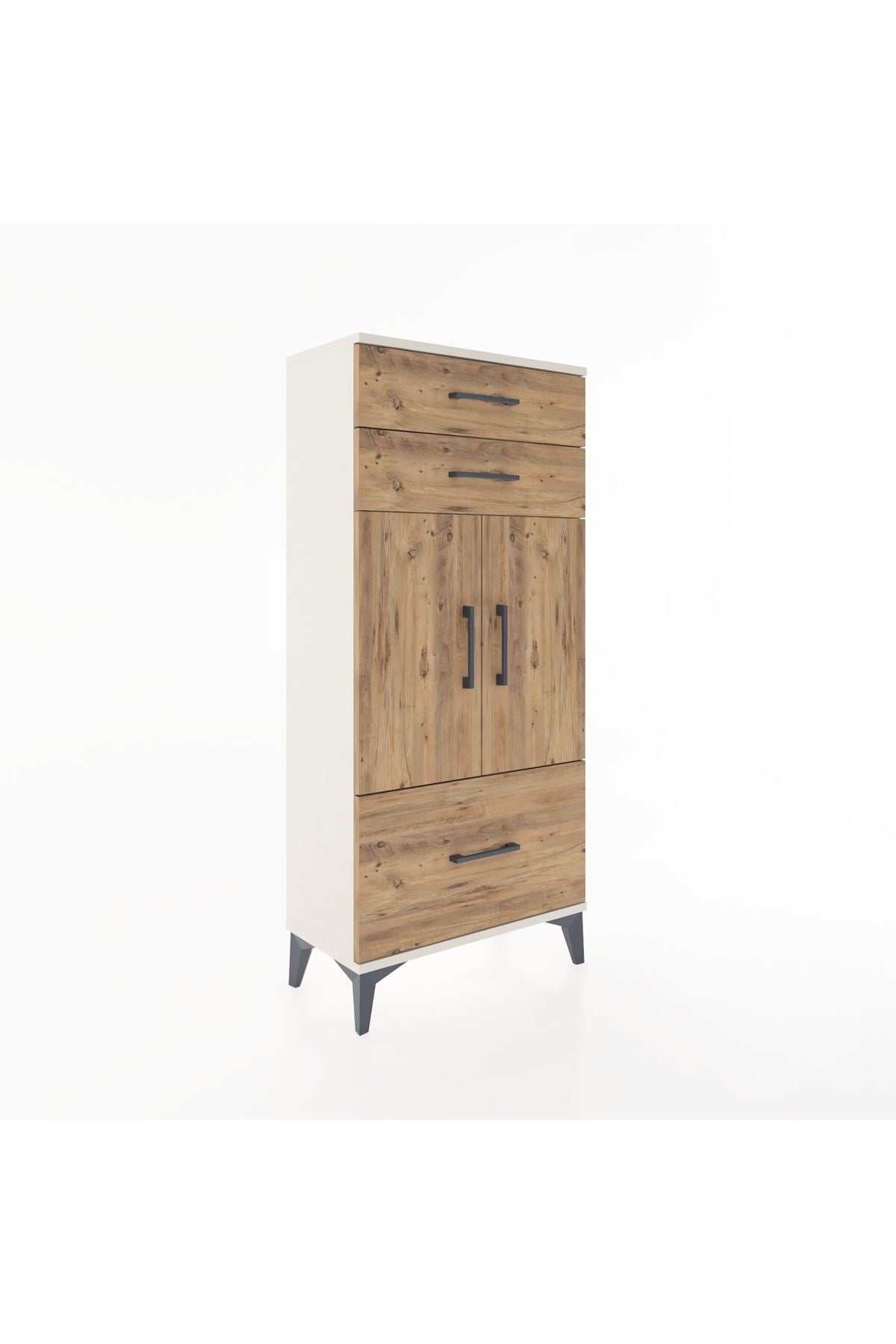 Hyperion Dolap 2 Raflı 3 Çekmeceli 2 Kapaklı 60x44x134 - S50M066V3B