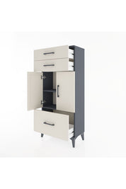 Hyperion Dolap 2 Raflı 3 Çekmeceli 2 Kapaklı 60x44x134 - S50M066V4B