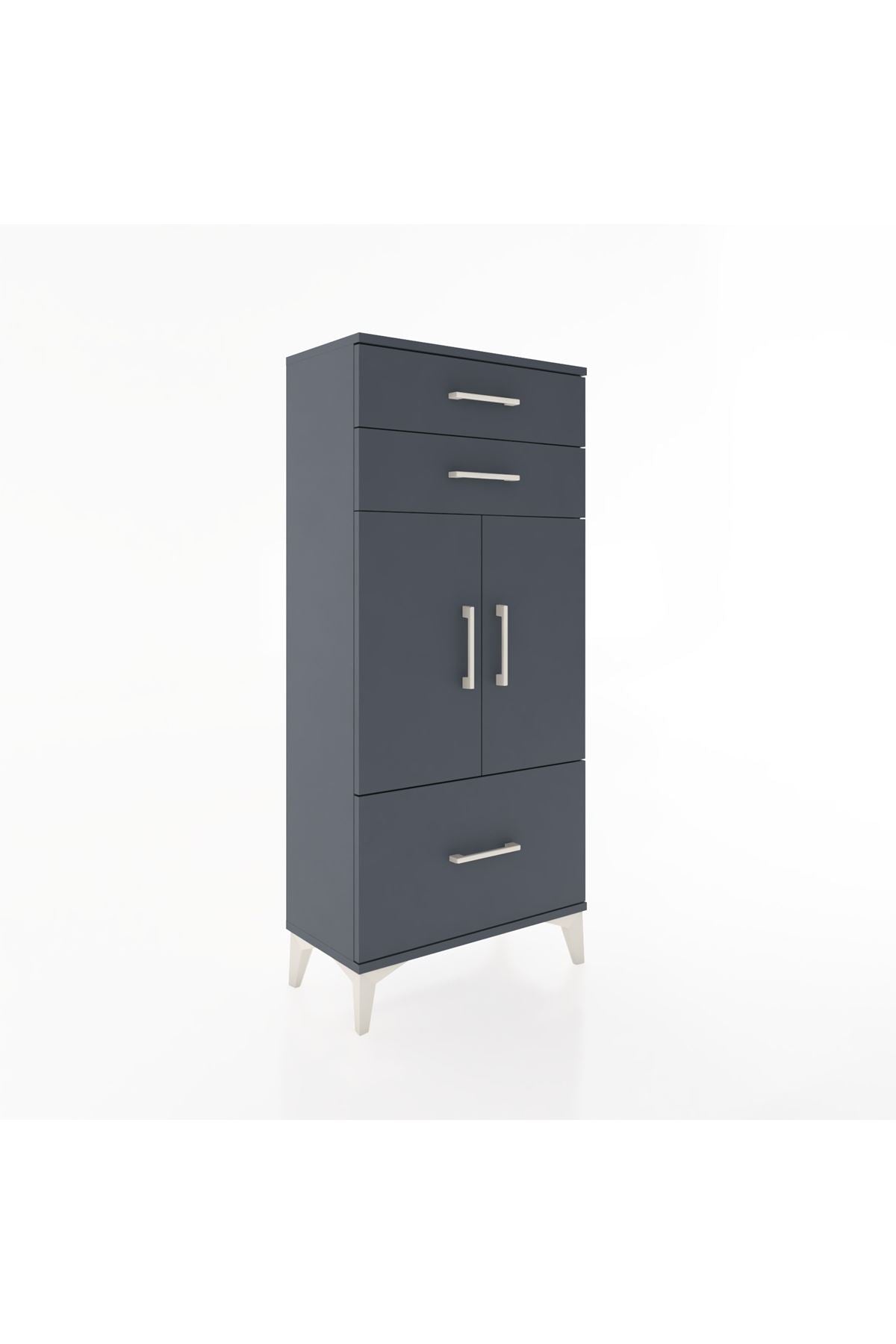 Hyperion Dolap 2 Raflı 3 Çekmeceli 2 Kapaklı 60x44x134 - S50M066V5B
