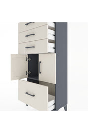 Hyperion Dolap Tek Raflı 4 Çekmeceli 2 Kapaklı 60x44x134 - S50M068V4B