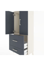 Hyperion Dolap Tek Raflı 2 Çekmeceli 2 Kapaklı 60x44x134 - S50M069V2B