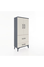 Hyperion Dolap Tek Raflı 2 Çekmeceli 2 Kapaklı 60x44x134 - S50M069V4B