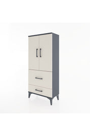Hyperion Dolap Tek Raflı 2 Çekmeceli 2 Kapaklı 60x44x134 - S50M069V4B