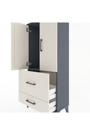 Hyperion Dolap Tek Raflı 2 Çekmeceli 2 Kapaklı 60x44x134 - S50M069V4B