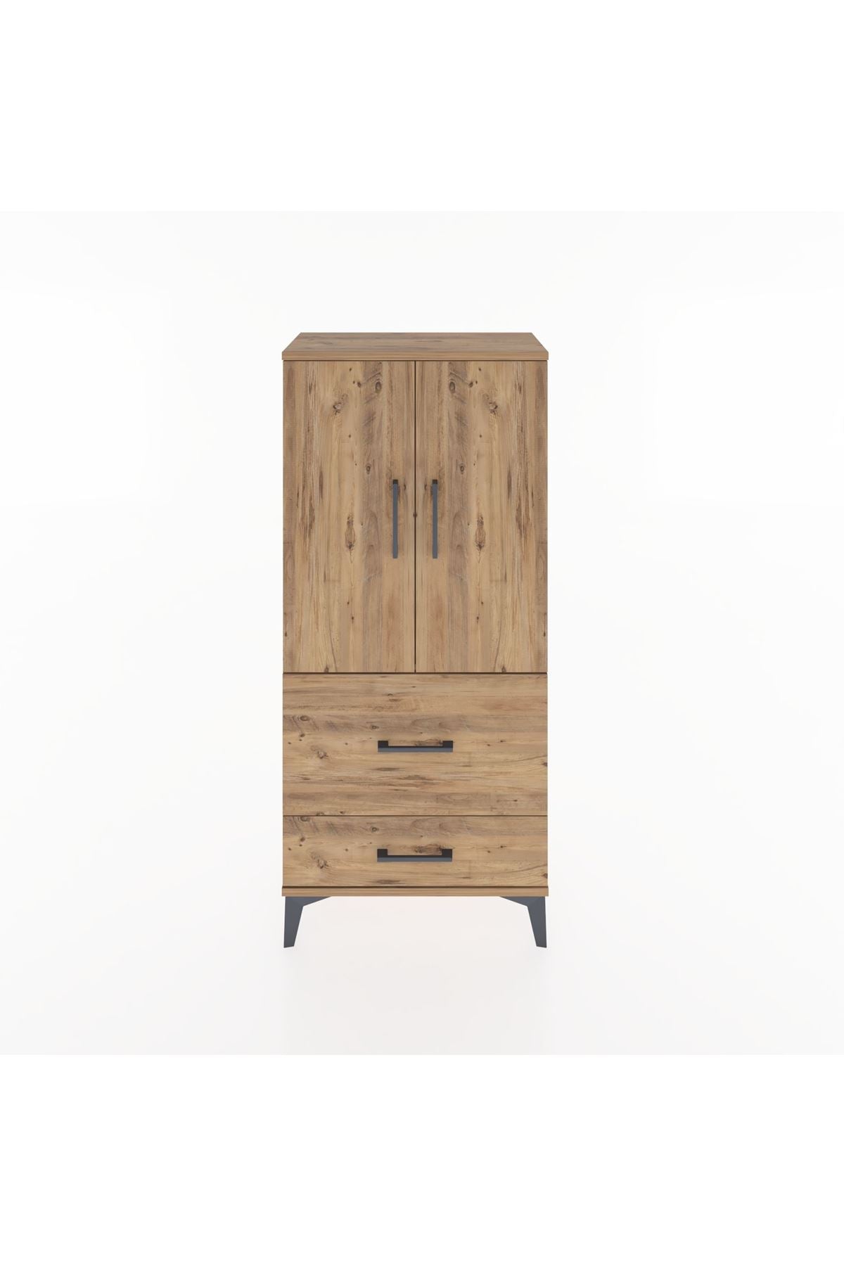 Hyperion Dolap Tek Raflı 2 Çekmeceli 2 Kapaklı 60x44x134 - S50M069V9B