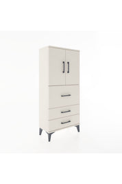 Hyperion Dolap Tek Raflı 3 Çekmeceli 2 Kapaklı 60x44x134 - S50M070V1B