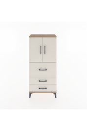 Hyperion Dolap Tek Raflı 3 Çekmeceli 2 Kapaklı 60x44x134 - S50M070V7B