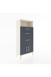 Hyperion Dolap Tek Raflı 3 Çekmeceli 2 Kapaklı 60x44x134 - S50M071V2B