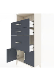 Hyperion Dolap Tek Raflı 3 Çekmeceli 2 Kapaklı 60x44x134 - S50M071V2B