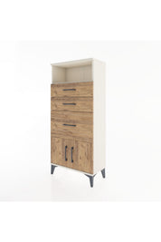 Hyperion Dolap Tek Raflı 3 Çekmeceli 2 Kapaklı 60x44x134 - S50M071V3B