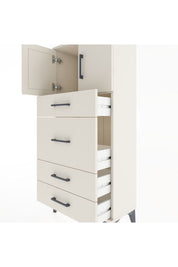 Hyperion Dolap Tek Raflı 4 Çekmeceli 2 Kapaklı 60x44x134 - S50M073V1B