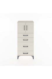 Hyperion Dolap Tek Raflı 4 Çekmeceli 2 Kapaklı 60x44x134 - S50M074V1B