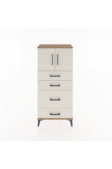 Hyperion Dolap Tek Raflı 4 Çekmeceli 2 Kapaklı 60x44x134