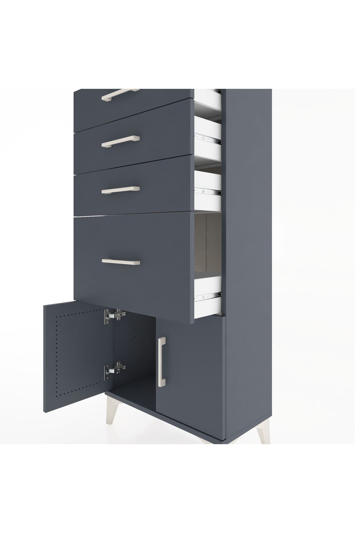 Hyperion Dolap 4 Çekmeceli 2 Kapaklı 60x44x134 - S50M075V5B