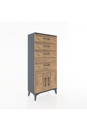 Hyperion Dolap 4 Çekmeceli 2 Kapaklı 60x44x134 - S50M075V6B