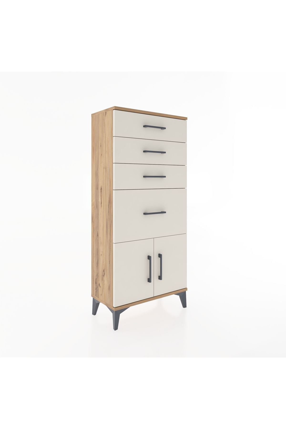 Hyperion Dolap 4 Çekmeceli 2 Kapaklı 60x44x134 - S50M075V7B