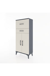 Hyperion Dolap Tek Raflı 2 Çekmeceli 2 Kapaklı 60x44x134 - S50M076V4B