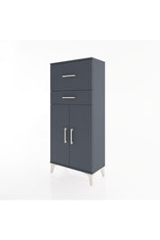Hyperion Dolap Tek Raflı 2 Çekmeceli 2 Kapaklı 60x44x134 - S50M076V5B