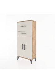 Hyperion Dolap Tek Raflı 2 Çekmeceli 2 Kapaklı 60x44x134 - S50M076V7B
