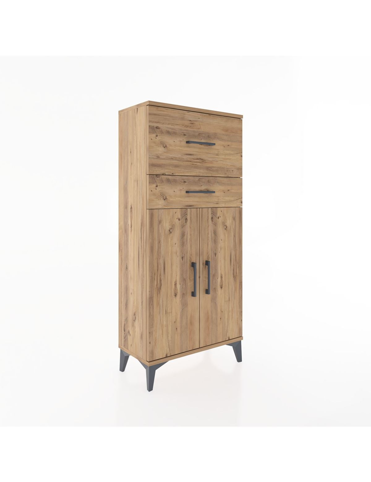 Hyperion Dolap Tek Raflı 2 Çekmeceli 2 Kapaklı 60x44x134 - S50M076V9B