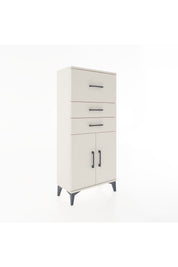 Hyperion Dolap Tek Raflı 3 Çekmeceli 2 Kapaklı 60x44x134 - S50M077V1B