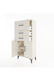 Hyperion Dolap Tek Raflı 3 Çekmeceli 2 Kapaklı 60x44x134 - S50M077V1B