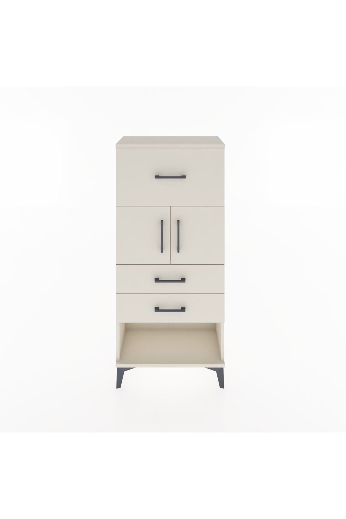 Hyperion Dolap 2 Raflı 3 Çekmeceli 2 Kapaklı 60x44x134 - S50M078V1B