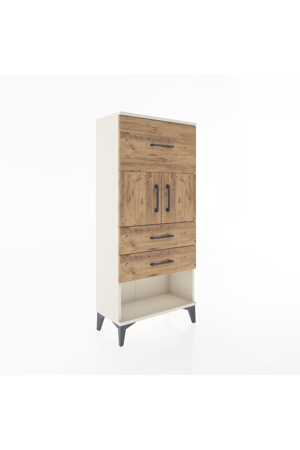 Hyperion Dolap 2 Raflı 3 Çekmeceli 2 Kapaklı 60x44x134 - S50M078V3B