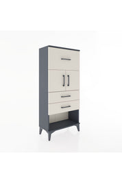 Hyperion Dolap 2 Raflı 3 Çekmeceli 2 Kapaklı 60x44x134 - S50M078V4B