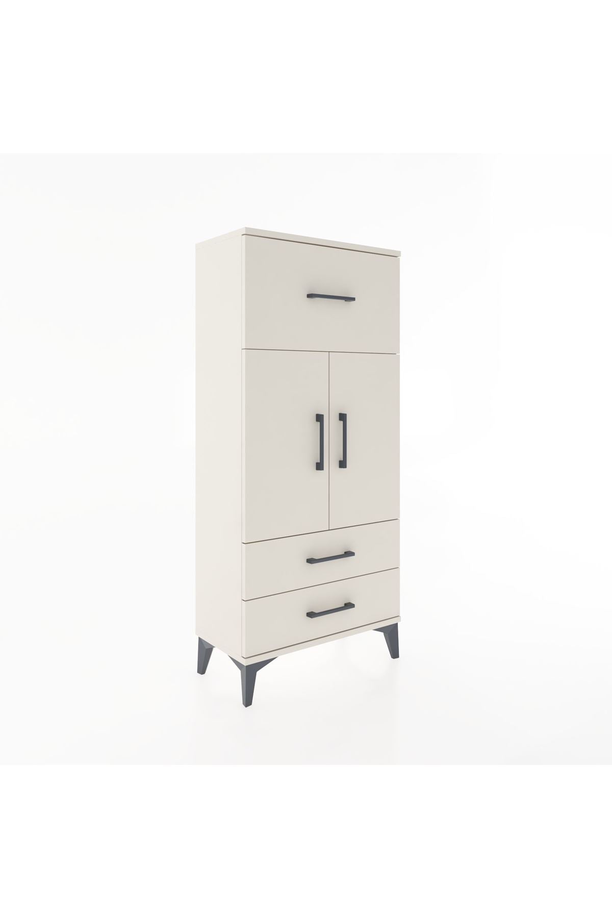 Hyperion Dolap 2 Raflı 3 Çekmeceli 2 Kapaklı 60x44x134 - S50M079V1B