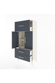 Hyperion Dolap 2 Raflı 3 Çekmeceli 2 Kapaklı 60x44x134 - S50M079V2B