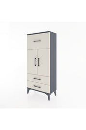 Hyperion Dolap 2 Raflı 3 Çekmeceli 2 Kapaklı 60x44x134 - S50M079V4B