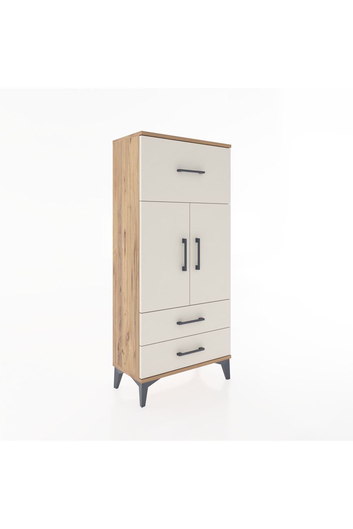 Hyperion Dolap 2 Raflı 3 Çekmeceli 2 Kapaklı 60x44x134 - S50M079V7B