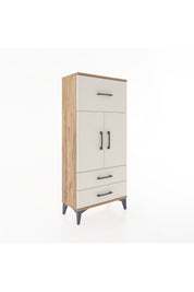 Hyperion Dolap 2 Raflı 3 Çekmeceli 2 Kapaklı 60x44x134 - S50M079V7B
