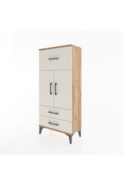 Hyperion Dolap 2 Raflı 3 Çekmeceli 2 Kapaklı 60x44x134 - S50M079V7B