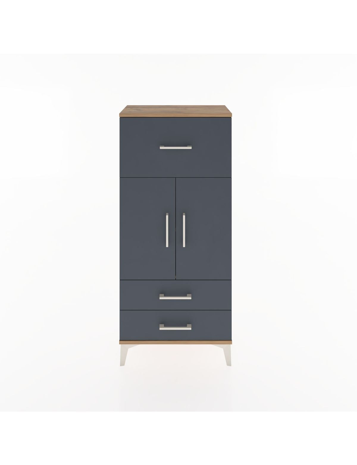 Hyperion Dolap 2 Raflı 3 Çekmeceli 2 Kapaklı 60x44x134 - S50M079V8B