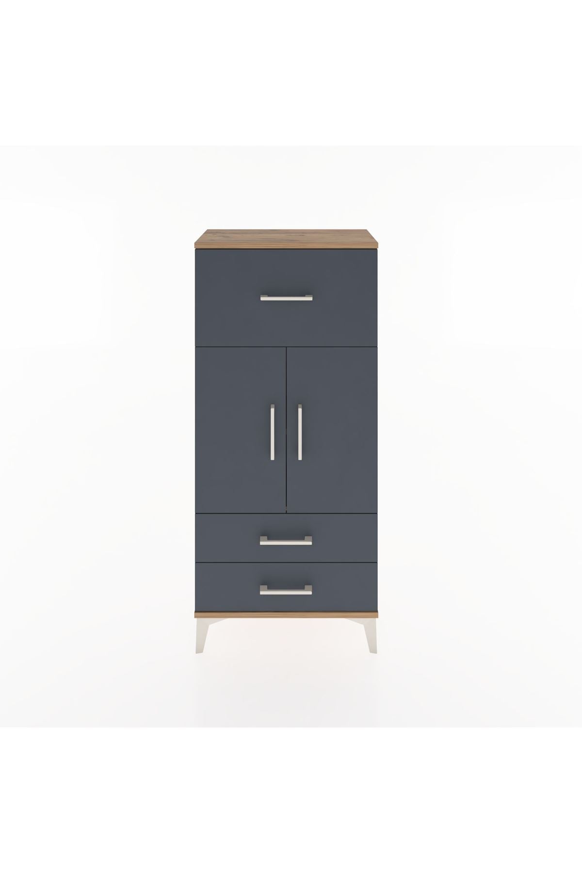 Hyperion Dolap 2 Raflı 3 Çekmeceli 2 Kapaklı 60x44x134 - S50M079V8B