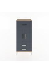 Hyperion Dolap 2 Raflı 3 Çekmeceli 2 Kapaklı 60x44x134