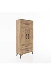 Hyperion Dolap 2 Raflı 3 Çekmeceli 2 Kapaklı 60x44x134 - S50M079V9B
